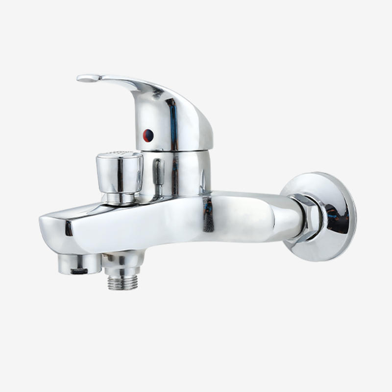 Brass chrome plated two-way hot and cold water faucets and showers for bathrooms