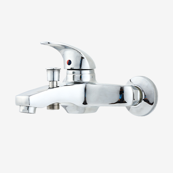 Cold and hot water zinc alloy brass bathroom shower faucet chrome-plated foreign trade models