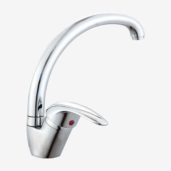 Good quality chrome modern single handle zinc alloy faucet kitchen faucet