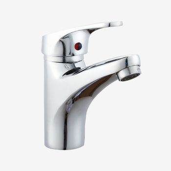 High quality minimalist style single handle deck mounted modern zinc alloy washbasin faucet