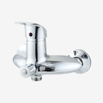 Zinc alloy handle brass body bathroom shower mixer tap bathtub faucet
